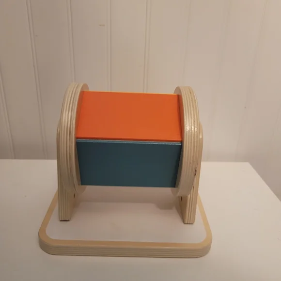 Vibrant Wooden Rotating Drum for Kids - Picture 1 of 5
